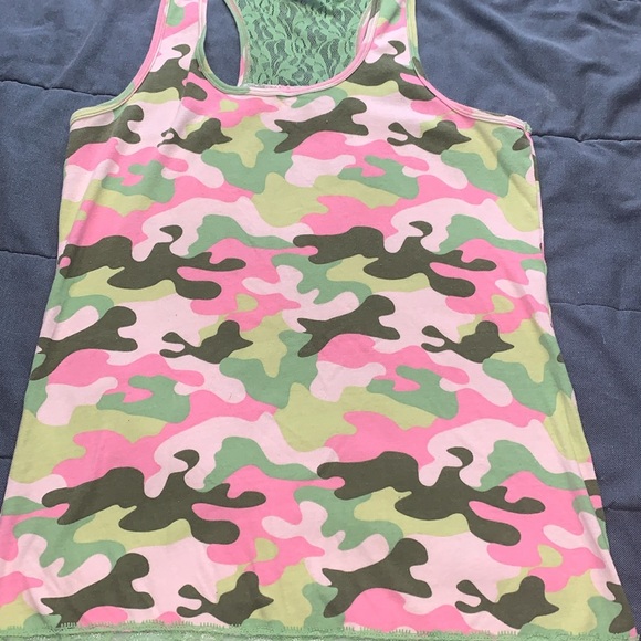 Vintage Pastel camo tank top - Picture 1 of 7
